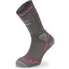 Rollerblade HIGH PERFORMANCE W SOCKS, Calzini da pattinaggio in linea, grigio scuro/rosa, S (35-38), donna
