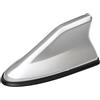 CGEAMDY Antenna Pinna Squalo, Pinna Di Squalo Copertura Am/Fm Segnale Antenna, Decorazione per Modificare L'aspetto Dell'auto, Antenna per Auto Universale per Auto Suv Camion Furgone(Argento)