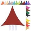 nvdsivee Vela Ombreggiante Impermeabile Triangolare Tenda da Sole per Esterno Telo Ombreggiante con Occhielli e Corda 90% UV Protezione Vela parasole per Giardino Vino Rosso 4x4x5.7m