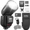 Godox V1 Pro S V1pro-S Flash TTL per Fotocamera a Testa Tonda per Sony | Unità Flash Agli Ioni di Litio da 78 W 2,4 G HSS 1/8000 s con Flash Esterno SU-1, Lampada Pilota LED Flash Godox Sony
