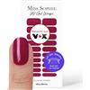 Miss Sophie UV Gel Pellicole per unghie Very Berry UV I 20 strisce UV gel smalto tinta unita per unghie e piedi