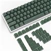LexonElec 117 Tasti PBT Keycaps, Double Shot Copritasti per Tastiera Meccanica, Profilo OEM Set di Tasti per Tastiera, per Gateron Kailh Cherry MX Tastiera Gaming (Verde scuro, Solo Copritasti)