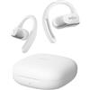 SHOKZ Cuffie Open-Ear OpenFit Air, auricolari Bluetooth wireless con microfono, con gancio auricolare Air, ricarica rapida, 28 ore di riproduzione, resistenza all'acqua IP54 per l'allenamento, Bianco