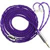 Linsoul Tripowin Zonie IEM Cavo, 16 Core Placcato Argento Cordoni Aggiornati, 1.25m SPC in Ear Monitor Cavi per 7hz Zero:2 Orchestra Lite Cadenza Hype4 Supermix4(Recessed 2pin,3.5mm)(Viola)