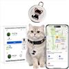 RuiDay GPS per Cani e Gatto, Localizzatore per Collare Gatto GPS Impermeabile, GPS Animale Localizzatore con Bluetooth Smart, Tracker di attività in Tempo Reale (GPS Gatto)