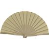 MAPIMANIA - Ventaglio Legno Pieghevole in Tessuto Color Beige, Ventagli Matrimonio Personalizzati, Ventaglio Giapponese Resistente, Gadget Cerimonia