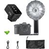 Godox Lux Master Retro Ttl Touchscreen Camera Flash+Godox X3-F Trigger For Fuji, Gn25 460 Full Power Flashes, 6000K±300K Cct, S1/S2 Optical Control 2.4G Wireless Speedlight For Fuji Fujifilm Cameras