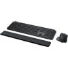 Logitech MX Keys S Combo: MX Master 3S, MX Keys S & MX Palm Rest - Grafite, Layout Internazionale QWERTY