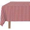 Martina Home - Vichy - Tovaglia confezionata in teflon - Rosso - Rotonda 140 cm