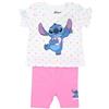Disney Lilo And Stitch Bimba Maglietta e Pantaloncini (Bianco,6 Mesi)