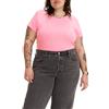 Levi's Plus Size SS Baby Tee T-Shirt, Prism Pink, XL Donna