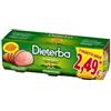 Dieterba Omogenizzato Prosciutto 3 Vasetti da 80 g