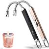 SUPRUS Candle Rechargeable Lighter for Home Camping (Black & Gold, 2)