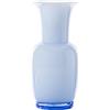 VENINI VASO OPALINO IN VETRO DI MURANO 706 BLU ICEBERG, S - h 30 x l 14 cm, 1.2 kg