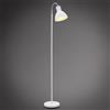 B.K.Licht Lampada da terra salotto, Piantana Lampada da Terra, orientabile, altezza 145cm, adatta per 1 lampadina E27, interruttore a pedale, Lampade da terra, Lampadario Soggiorno da Terra, bianca
