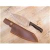 COLTELLO cuoco santoku lama damasco SARDO manico in corno di bufalo 31 cm