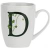 La porcellana bianca Atupertu Mug con lettera D di La Porcellana Bianca