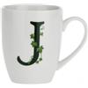 La porcellana bianca Atupertu Mug con lettera J di La Porcellana Bianca