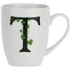 La porcellana bianca Atupertu Mug con lettera T di La Porcellana Bianca