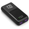 JONKUU Caricatore portatile 20000 mAh 22,5 W PD & QC 3.0 Power Bank ricarica rapida 3 uscite 2 ingressi batteria esterna compatibile con iPhone Samsung e tablet (nero)