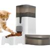 Uozonit Alimentatore automatico per cani,Alimentatore automatico per gatti | Abbeveratoio per cibo per gatti | Dispenser di cibo per animali domestici 2 in 1, distributore di acqua per ciotola in