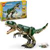 LEGO Creator 3 in 1 T. Rex, Dinosauro Giocattolo Trasformabile in 3 Modellini Snodabili come Triceratopo e Pterodattilo, Giochi per Bambini e Bambine da 9 Anni, Idea Regalo di Compleanno 31151