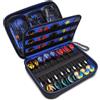 USA Gear XL Custodia Semirigida per Freccette - Protezione e Organizzazione per Set da 15 Pezzi: Freccette, Punte, Aste e Altri Accessori - Inserto in Schiuma di Precisione per Soft Steel Tip (Nero)