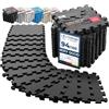 BeMaxx Tappeto Palestra Tappetino Fitness da Ginnastica a Puzzle - Pavimento Protettivo Incastro Tatami Gomma Allenamento Protezione Sport| Materassino Gommato Mattonella Pavimentazione per Home Gym Manubri
