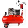 A.M.C. AMC Compressore ad aria da 100 litri pressione 8 bar elettrico coassiale 3 Hp incluso Kit Accessori motore potente termicamente silenziato protetto con Carcassa esterna in alluminio'