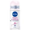Nivea Pure Pearl & Beauty Deo Roll On (50 ml), rullo anti-agrumi per pelle delle ascelle curata, deodorante 48 ore con protezione antibatterica