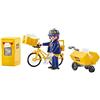 Playmobil 9806 - Postière, Vélo & Accessoires de Poste - Emballage Plastique, pas de boîte