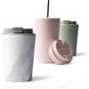 MAMEIDO Termos Caffè 350ml - Tazza termica, Tazze thermos acciaio inox senza BPA, prova di perdite (White Marble, 0,35l)