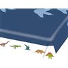 amscan Generique - Tovaglia di carta grande dinosauro blu, 115 x 175 cm