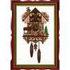 RIOLIS - Orologio a Cucù 1730, Kit Punto Croce 25 x 40 cm per Principianti ed Esperti, Kit da Ricamo per Adulti, Ricamo a Punto Contato