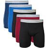 Gildan Regular Leg Boxer Briefs, 5-Pack Corti, Miscela Blu/Grigio (Set da 5), XL (Pacco da 5) Uomo