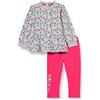 Chicco, Completo: felpa e leggings, Bimba 0-24, Rosa, 3 mesi