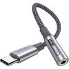 MOSWAG Adattatore jack per cuffie USB C a 3.5mm, adattatore audio USB C a cavo Dongle Aux per Samsung Galaxy S22 S21 S20/S20 Plus/S20+/S20 Ultra/S20/A71/A54 5G/ A34 5G/ A73 5G/ A53 5G/ A33 5G