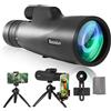 NEYLANG Telescopio Monoculare, 10-30X50 Zoom HD Monoculare, FMC BAK4 Prisma Telescopio Monoculare Ad Alta Potenza con Cinghia Portatile Adattatore Telefono per Bird Watching Caccia Campeggio