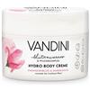 VANDINI Hydro Body Creme da donna con fiori di magnolia e latte di mandorle, crema per il corpo e crema viso per pelli normali e secche, crema idratante vegana per donne (1 x 200 ml)