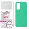 apgo BACK SKIN Film Pellicola protettiva Protezione Posteriore per Xiaomi Redmi Note 11S, skin sticker film foil vinyl Menta Pastello opaco