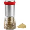 GKZB Macina Spezie Manuale Macinino per peperoncino in acciaio inox e vetro Smerigliatrice Ceramica Finezza per spezie grossolane e peperoncino, macinino per erbe aromatiche