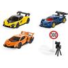 Siku 6328, Set regalo Supercars, Lamborghini Veneno, Apollo I.E., McLaren Senna, Parti mobili, Incl. segnale stradale e autovelox