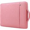 RAINYEAR make life easier RAINYEAR 14 Pollici Custodia Protettiva per Laptop PC Computer Sleeve Impermeabile Caso Borsa con Tasca Frontale e Maniglia, Compatibile con 14 Chromebook Ultrabook Tablet Notebook,Rosa