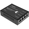 Revotech Gigabit 4 Porte 60W Poe Estensore, Ripetitore Poe+ 1000Mbps 1 in 4 out con 3 modalità Disponibili, Ingresso 802.3BT 60W, Uscita 802.3at 30W, Estensione Poe 100m/250m 1 (POE5004G-V2)
