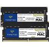 Timetec 16GB KIT(2x8GB) compatibile con Apple DDR4 2666 MHz per iMac metà 2020/metà 2019 iMac 27 pollici con display Retina 5K, fine 2018 Mac Mini (8,1)PC4-21333/PC4-21300 SODIMM MAC RAM Aggiornamento