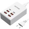 sccvee Caricatore USB C multiuso, 50 W, 6 porte, adattatore compatibile con iPhone, Samsung, Google, Xiaomi, Oppo e tablet