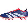adidas Predator League Football Boots Multiground, Scarpe da Calcio Unisex-Adulto, Lucid Blue/Cloud White/Solar Red, 42 EU