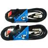 Proel BULK250LU20 - Set da 2 Cavi audio bilanciati professionali con connessioni Cannon XLR 3P Maschio a Cannon XLR 3P Femmina, Nero (BULK250LU20-20mt - 2 Unità)