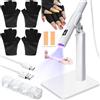 WDEC Portatile Handsfree Nail Oil Drying Lamp,Cinghia Supporto Mini Uv Nail Lamp, Led Nail Polish Dryer With Time,Diy Home Portatile Travel Wireless Nail Light, Regali Per Il Tuo Amico