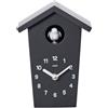 Cuco Clock mini orologio a cucù HOCHHAUS 17,0 × 12,4 × 9,0cm, orologio da parete, moderna Foresta Nera, funzione silenziosa notturna, canto d'uccelli, movimento al quarzo